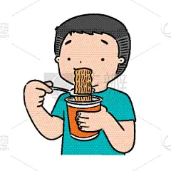男人,面条,热,香旱芹菜,杯,食品,调味品,吃,午餐,绘制