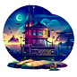 ILLUSTRATION  artwork Digital Art  Drawing  poster Travel lifestyle illustration japan anime