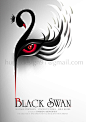 黑天鹅海报
black swan poster by hung design91