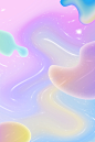 3d立体流体渐变梦幻海报