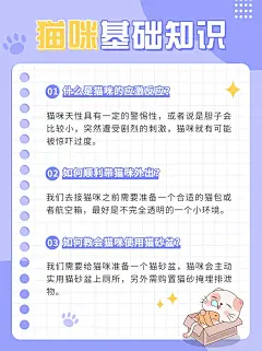 宠物知识科普攻略小红书内页