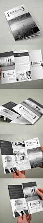 Creative White Trifold Brochure - Corporate Brochures@北坤人素材