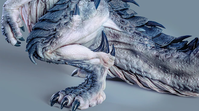 Fantastic, mystical lizard-creature-花瓣网