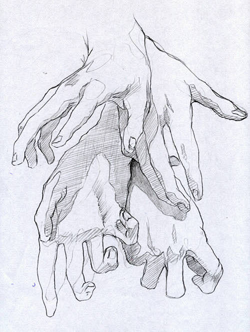 德国传奇男孩Hannes手部速写练习#美...
