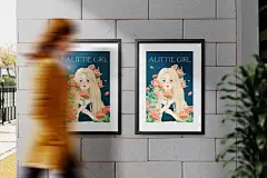 森系少女插画_筱柒玥__插画师作品_涂鸦王国gracg.com