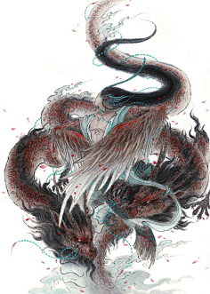 原画采集观山海卷三_彘身八足蛇尾神1姗姗来迟go采集到中国风原画采集
