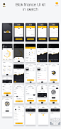 UI Kits : Blok Financial Mobile UI Kit is a set of templates perfect for the designer on a budget. If you can't afford to create an app from scratch, This is the answer! This UI Kit is incredibly easy to customize, and comes with screens to please your li