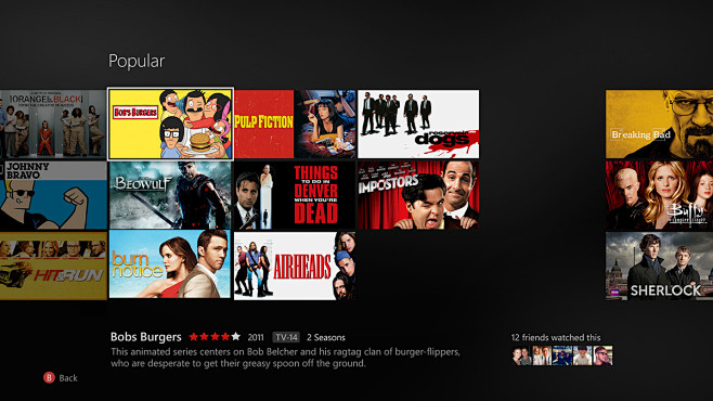 Netflix on Xbox One ...