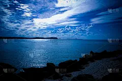 日落海滩风景