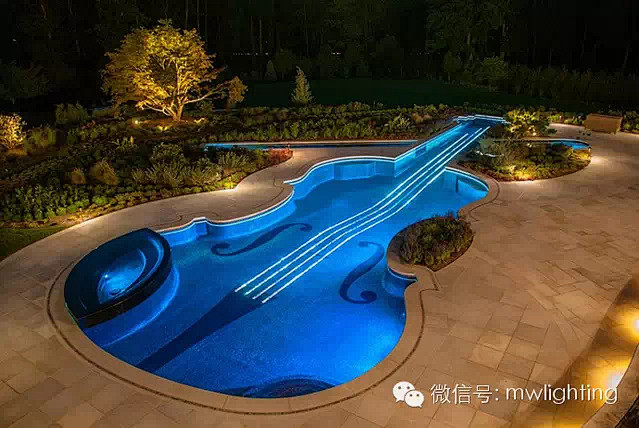小提琴游泳池水景灯光设计（分享）