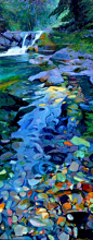 Saatchi Online Artist: Ellen Dittebrandt; Acrylic, 2004, Painting "Blue cool Creek" Walk right in!