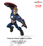 Captain America Disney Infinity, B Allen : Here is a new pose of the character model that I created of Captain America.
character model by ballen     www.bamzee.net