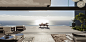 Woman sunbathing on lounge chair at poolside overlooking ocean by Caia Images on 500px