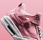 The Shoe Surgeon Drapes the Air Jordan 4 in Luxe “French Rose”

这么美的定制，只能是出自The Shoe Surgeon之手了。一共10双，每双2500美元，现已全部售罄~~images via The Shoe Surgeon