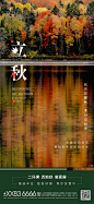 【源文件下载】 海报 房地产 二十四节气 立秋 树林 148199