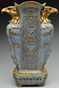 Amphora Ceramic Eagle Vase.