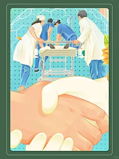 中国医师节插画｜致敬每一位生命的守护者_6_一颗牙精-_来自小红书网页版