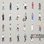 Isometric Men Flat Icons