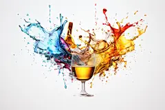 酒水玻璃酒精杯子酒水威士忌图片摄影图