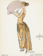 Epoque, Print 8 of 8 Ou Va La Mode, set of 8 prints from Original Bon Ton gazette prints by George Barbier 1912-1925