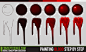 Painting Blood Step by Step by ConceptCookie on deviantARhttp://huaban.com/boards/10031528/#T