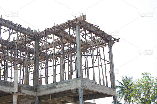 新建房屋梁柱结构