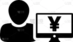 人,日元符号,男性,计算机图标,头像,商务,计算机,顾客,蜘蛛网,剪贴画