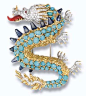 图喜欢:Dragon brooch by Verdura. via Christie's - 图喜欢 image.cn@北坤人素材