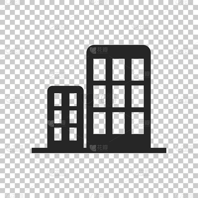 绘画插图,建筑业,矢量,商务,图标,企业园区,办公室,公园,形状,符号