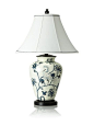 Bungalow 5 Hand-Painted Bird Porcelain Table Lamp: 