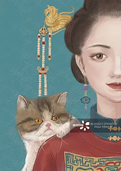 插画,古典风格,珠宝,唐朝,女人图片素材