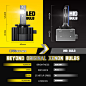 CAR ROVER D1S/D1R/D1C LED Headlight Bulb Wireless, 100W 18000LM 6000K Conversion Kit Compatible with Original HID Ballast (Pack of 2) : Amazon.ca: Automotive
