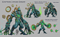 Telos, Neil Richards : Telos about it... A project for a high level boss in RuneScape called Telos. Originally an Anima knight for the world.
All the different versions - gives you an idea of what goes into a project that is made on the go.
Each one has t