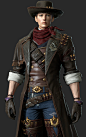 Archeage costume, Kyungmin Kim : Archeage cowboy costume
Hair ,face and costumes is my work. 
The base body is the work of a team member. 
Copyright © XLGAMES Inc. All rights reserved. 
https://archeage.xlgames.com/events/closed/628?page=3