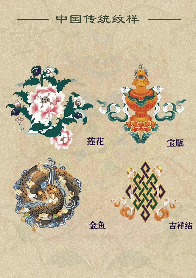 【中国传统纹样·佛八宝纹样】