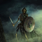 skeleton warrior, ooki Draws