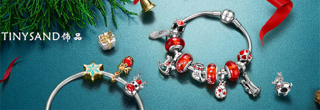圣诞TINYSAND s925银蛇骨手链...