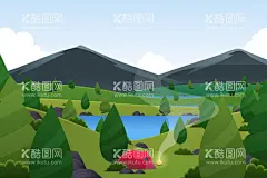 矢量春天背景  - 源文件下载【酷图网】矢量春天背景,春天风景壁纸,春天壁纸,绿色背景,大自然,清新,景色,自然季节,春季,四季,插图,卡通,风景地形,