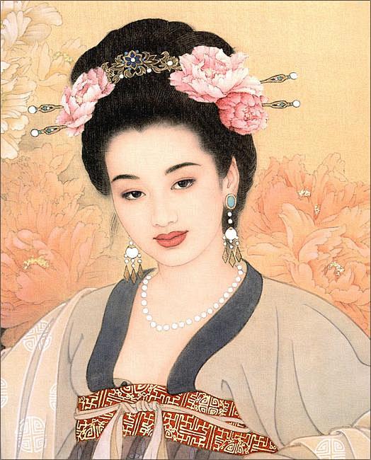王美芳 赵国经人物工笔画