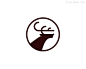 标志说明：驯鹿logo标志设计。