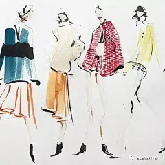 时尚插画师Jeanette Getrost，曾与Chanel，Dior和Tiffany＆Co时尚品牌合作。_Martins : 伦敦时装学院 London College of Fashion 伦敦中央圣马丁艺术与设计学院Central Saint Martins College of Art and Design 法国…