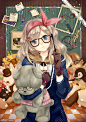 萌系少女 Q版少女 手绘 插画 动漫