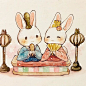 9个萌萌哒兔子插画(6)__创意无限_图片之家