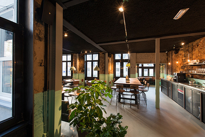 粗犷原始碰撞水蓝色小清新 - 酒店餐饮娱...