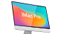 %name 高品质的白色iMac Pro UI样机展示模型mockups