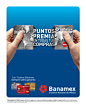 Banamex Beneficios Tarjetas : Master graphics for Banamex credit card campaign. The user is shown opening to card to see all the benefits it contains inside.