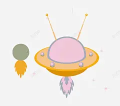 宇宙火箭飞船图案图标 创意素材