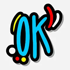 卡通OK高清素材 OK 卡通 可爱的 手绘 简笔 艺术字 蓝色的 免抠png 设计图片 免费下载