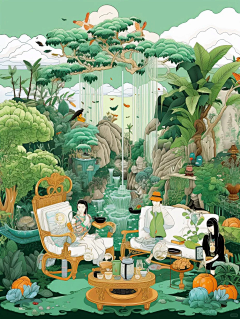老图设计采集到扁平风插画