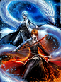 Bleach. Ichigo . hitsugaya . by sakimichan on deviantART